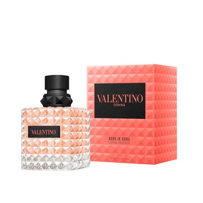 Valentino Born in Roma Coral Fantasy Eau de Parfum con rosa y naranja
