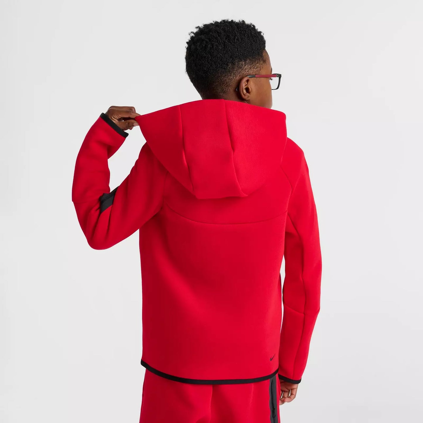 Sudadera con capucha y cremallera completa Nike Sportswear Tech Fleece para niños grandes