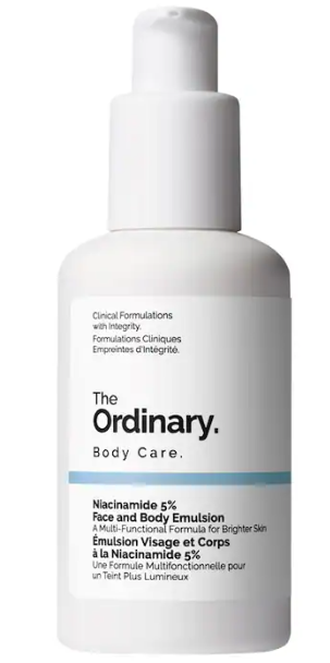 The Ordinary - Emulsión facial y corporal con niacinamida al 5 %, suero ligero para reducir visiblemente las manchas oscuras e igualar el aspecto del tono de la piel en el rostro y el cuerpo