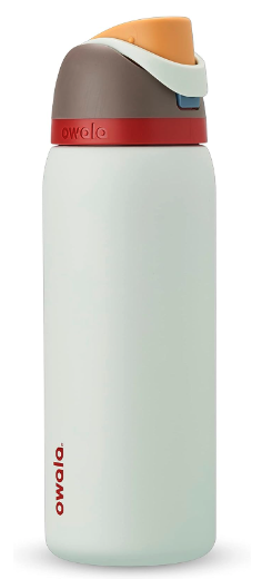 Owala FreeSip - Botella de agua aislada de acero inoxidable con popote para deportes, viajes y escuela, botella de agua deportiva sin BPA (Variedad de Colores)