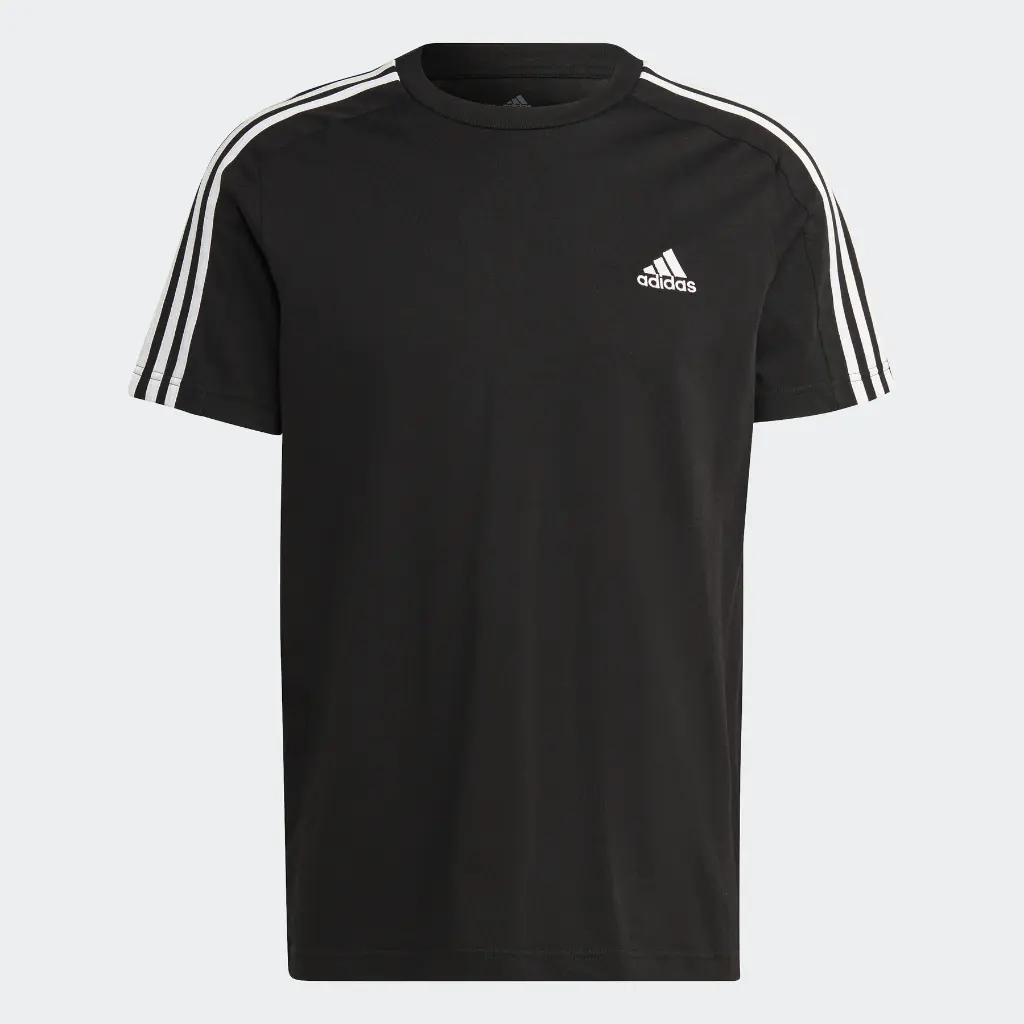 ADIDAS -Camiseta Essentials de punto sencillo con 3 rayas para hombre