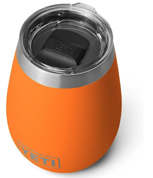 YETI Rambler - Vaso de vino, aislado al vacío, acero inoxidable con tapa MagSlider 