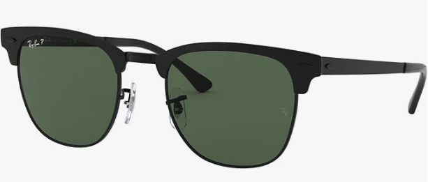Ray-Ban RB3716 Clubmaster - Gafas de sol cuadradas de metal