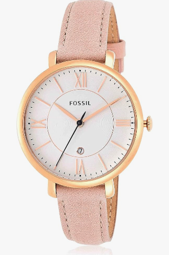 Fossil - Reloj Jacqueline de mujer con pulsera de acero o cuero, pantalla analógica