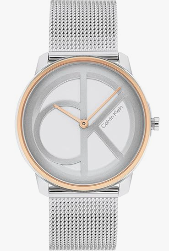 Calvin Klein CK Iconic - Reloj de pulsera de cuarzo para mujer, pulsera de acero inoxidable, resistente al agua, reloj de moda prémium para cada ocasión