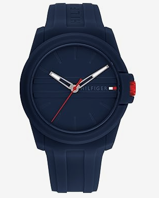 Tommy Hilfiger Reloj casual de cuarzo 3H, reloj de pulsera deportivo de silicona para hombre