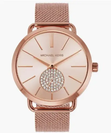 Michael Kors Portia - Reloj de pulsera de acero inoxidable para mujer.