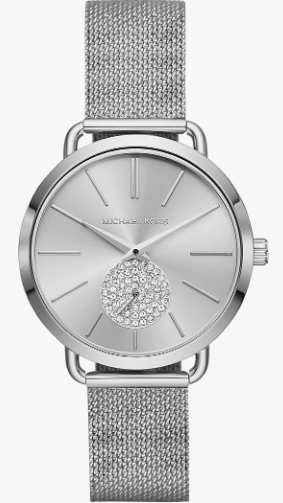 Michael Kors Portia - Reloj de pulsera de acero inoxidable para mujer