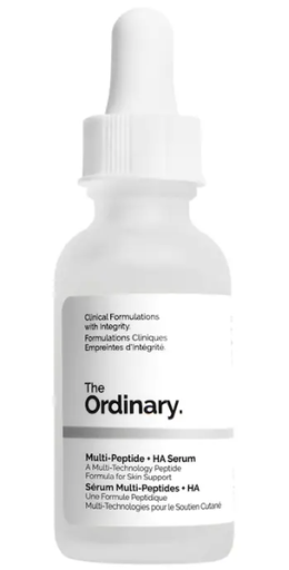 The Ordinary - Suero multipéptido + HA, una fórmula universal que combina una amplia gama de tecnologías para mejorar visiblemente la suavidad de la piel y atacar múltiples signos del envejecimiento a la vez