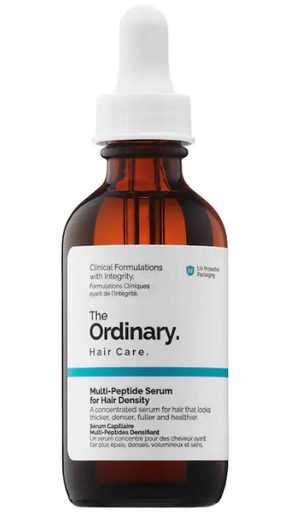 The Ordinary - Suero multipéptido para la densidad del cabello, ayuda a que el cabello luzca más grueso, denso, lleno y saludable