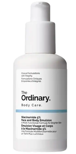 The Ordinary - Emulsión facial y corporal con niacinamida al 5 %, suero ligero para reducir visiblemente las manchas oscuras e igualar el aspecto del tono de la piel en el rostro y el cuerpo