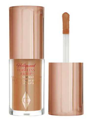 Charlotte Tilbury - Mini Hollywood Flawless Filter, potenciador de cutis que difumina, suaviza e ilumina la piel para lograr un efecto de filtro real