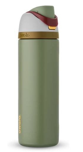 Owala FreeSip (Personalizada) - Botella de acero inoxidable, con aislamiento y pajilla, para deportes y viajes, botella de agua deportiva (Variedad de Colores)