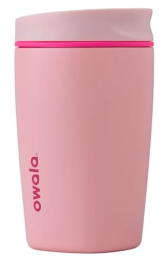 Owala SmoothSip Slider, vaso de acero inoxidable con aislamiento, 24 horas frío o 6 horas caliente (Variedad de Colores)
