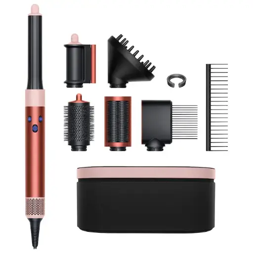 Dyson - Special Edition Airwrap™ Multi-Styler Diffuse for Curly & Coily Hair in Strawberry Bronze, Edición especial Dyson Airwrap™ Complete Long para cabello liso y ondulado en bronce fresa y rosa rubor con peine desenredante de cortesía.