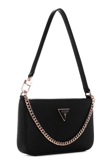 GUESS Bolso de hombro Noelle Mini con cremallera superior