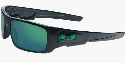 Oakley Gafas de sol con cigüeñal, tinta negra/jade iridio, talla única, Tinta negra/Jade Irid