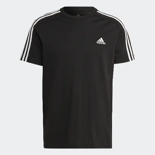 ADIDAS -Camiseta Essentials de punto sencillo con 3 rayas para hombre