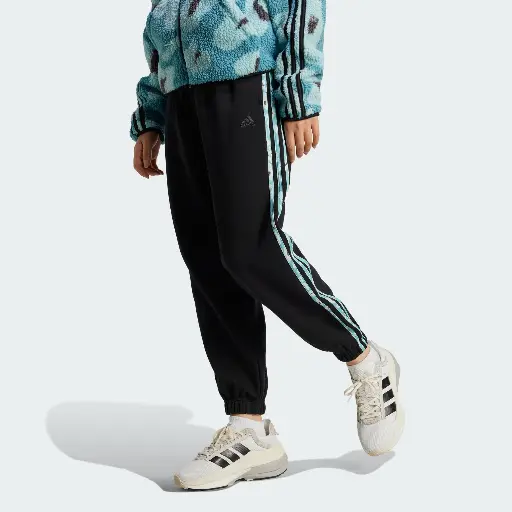 ADIDAS - Pantalones 7/8 con estampado animal y 3 rayas Essentials para mujer