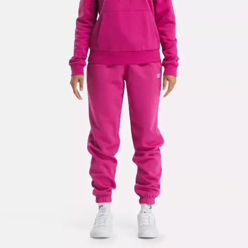 REEBOK - Pantalones de chándal de polar con logotipo pequeño Identity de Reebok 