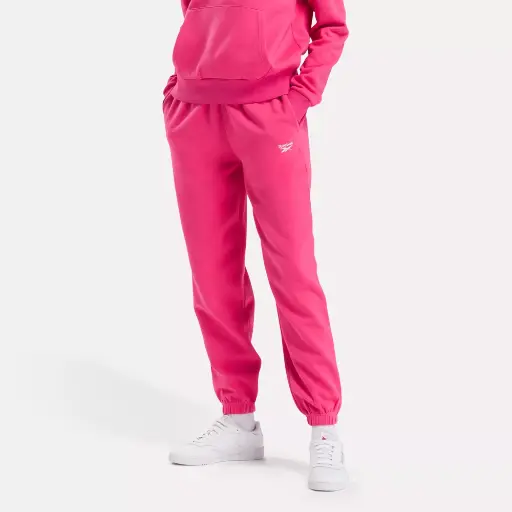 REEBOK - Pantalones de chándal de polar con logotipo pequeño Identity de Reebok 