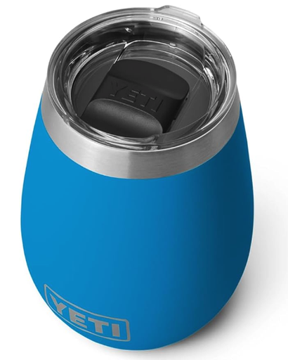 YETI Rambler - Vaso de vino, aislado al vacío, acero inoxidable con tapa MagSlider