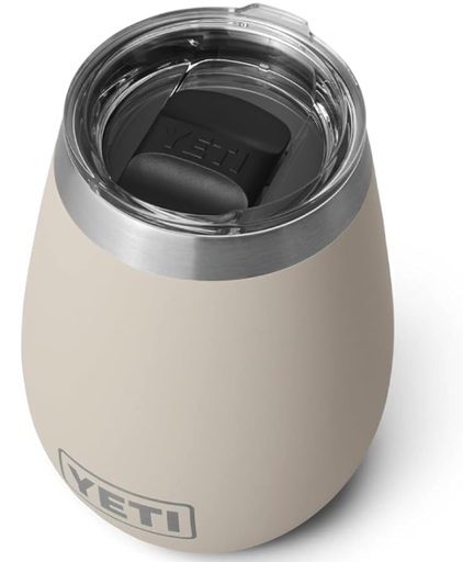 YETI Rambler - Vaso de vino, aislado al vacío, acero inoxidable con tapa MagSlider