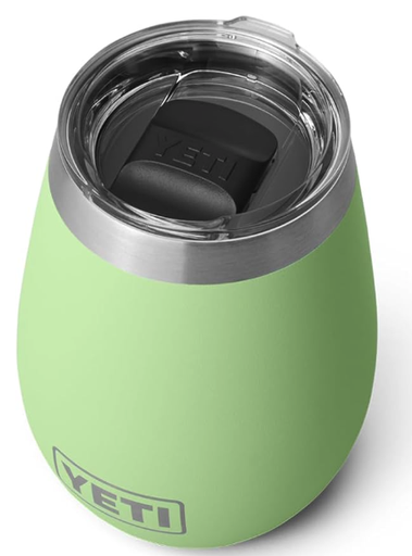 YETI Rambler - Vaso de vino, aislado al vacío, acero inoxidable con tapa MagSlider 