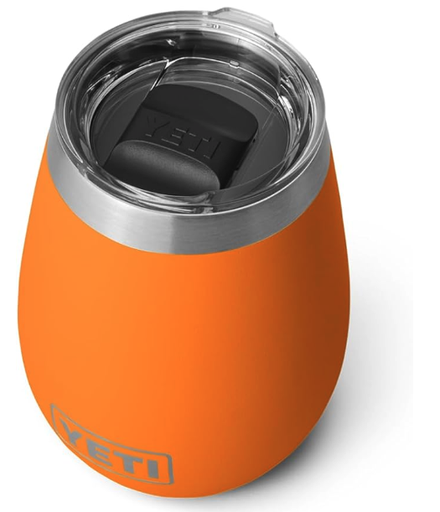 YETI Rambler - Vaso de vino, aislado al vacío, acero inoxidable con tapa MagSlider 