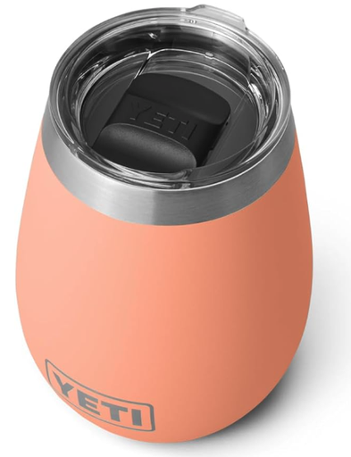 YETI Rambler - Vaso de vino, aislado al vacío, acero inoxidable con tapa MagSlider