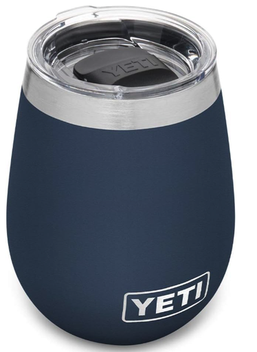 YETI Rambler - Vaso de vino, aislado al vacío, acero inoxidable con tapa MagSlider  