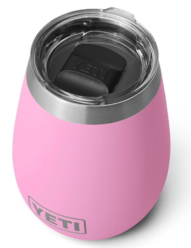 YETI Rambler - Vaso de vino, aislado al vacío, acero inoxidable con tapa MagSlider 