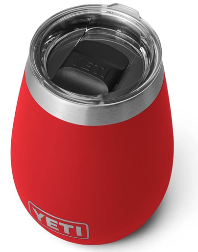YETI Rambler - Vaso de vino, aislado al vacío, acero inoxidable con tapa MagSlider 