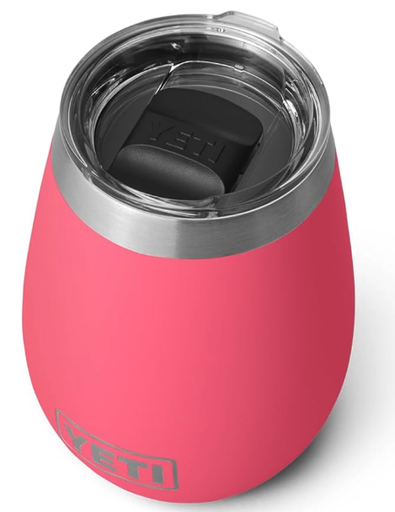 YETI Rambler - Vaso de vino, aislado al vacío, acero inoxidable con tapa MagSlider 