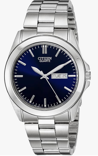 Citizen Reloj de cuarzo clásico para hombre, acero inoxidable