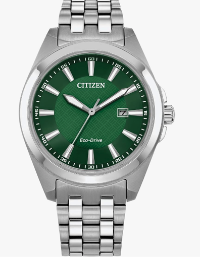 Citizen Reloj Eco-Drive Classic Peyton para hombre, fecha de 3 manecillas, cristal de zafiro